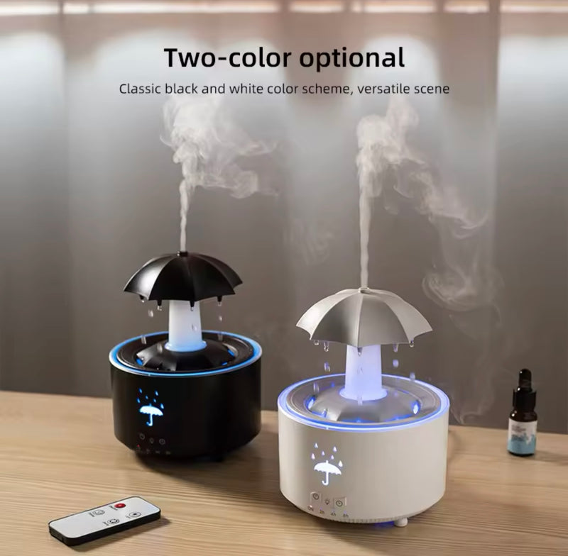 Raindrop Aroma Humidifier with Colorful Light